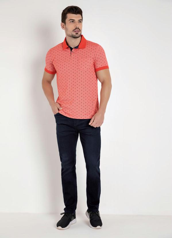 Cia Gota - Camisa Polo Coral com Bolso Cia Gota 5