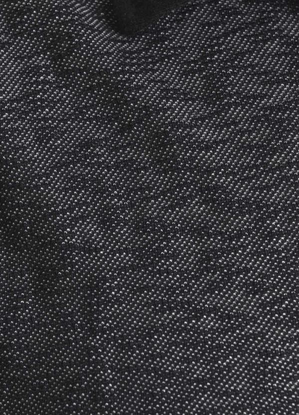 Outlet - Camisa Polo Preta e Listrada com Bordado Actual 5