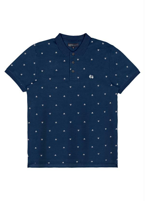 Rovitex - Camisa Polo Triângulo Azul