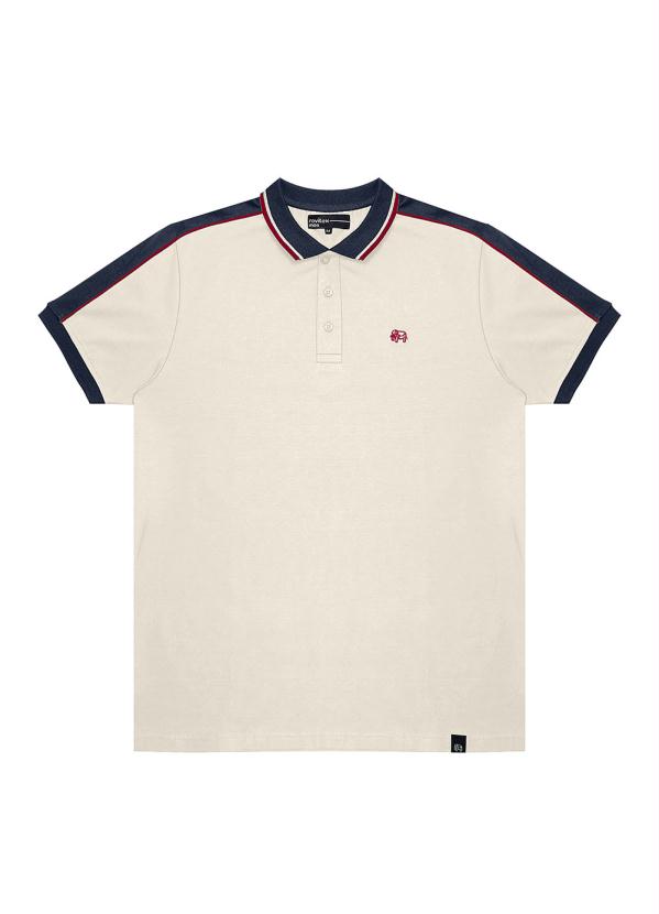 Rovitex - Polo Básica Masculina Bege 5