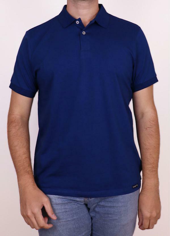 Svk Confort - Polo Mc Malha Cotton Azul