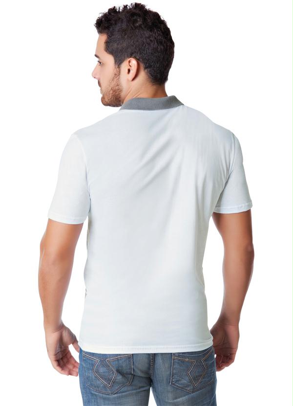 Outlet - Camisa de Gola Polo Branco 2