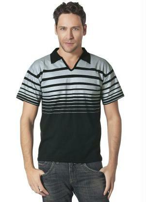 camisa gola v preta