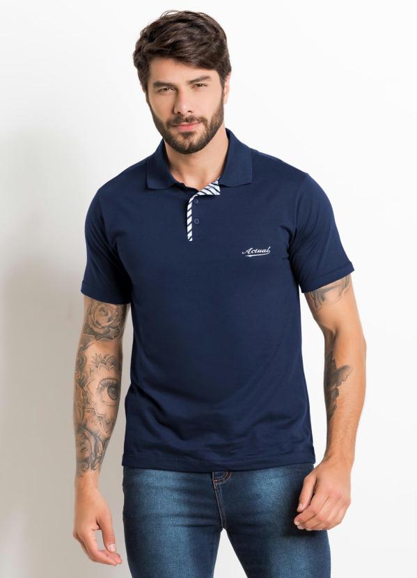 Outlet - Camisa Polo Manga Curta Marinho 2