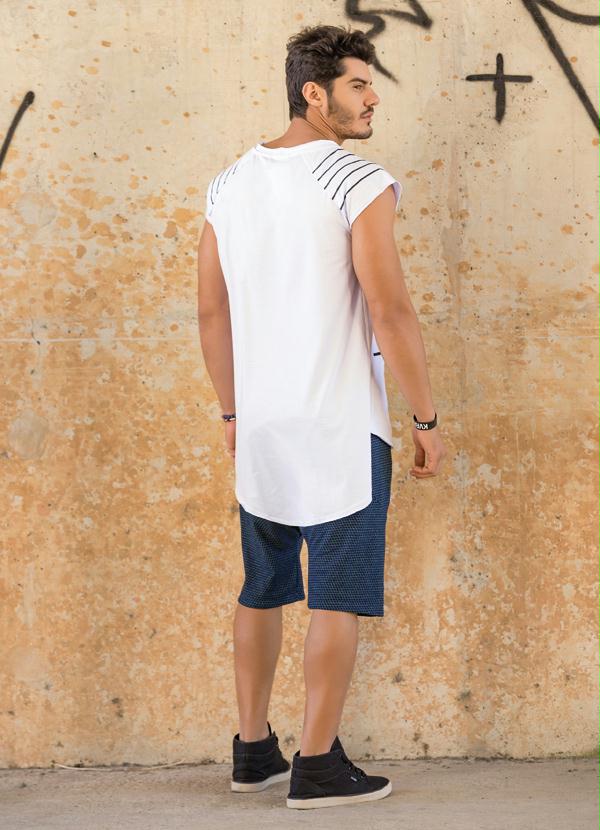 Outlet - Camiseta Actual Mullet Masculina Branca 4