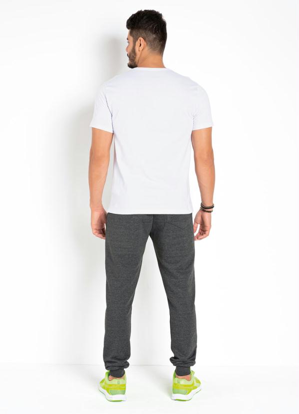 Outlet - Camiseta Branca com Estampa Neon na Frente 4