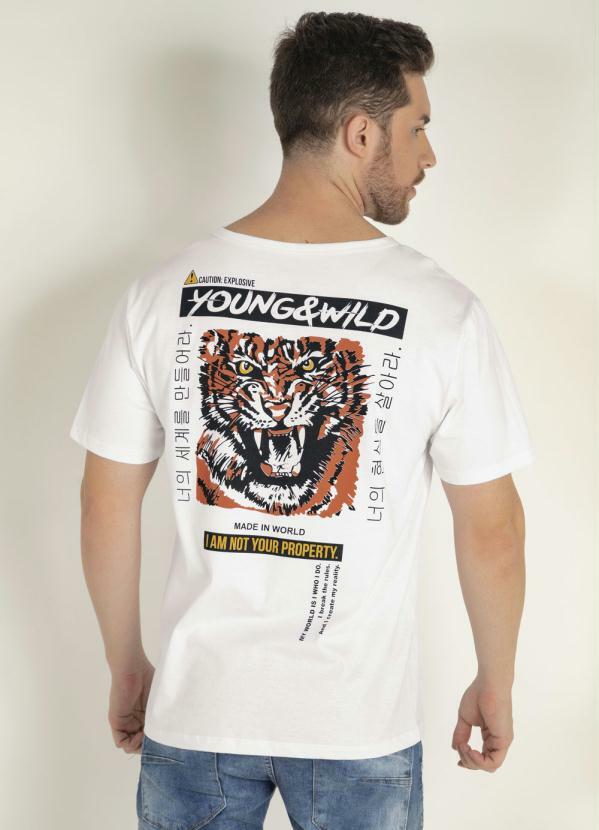 camisa tigre masculina
