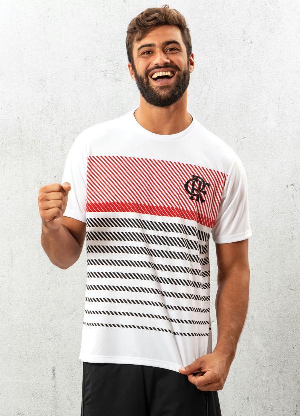 Braziline - Camiseta Flamengo Graphic Branca