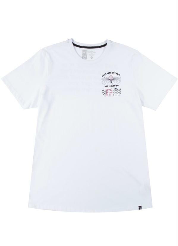 Fido Dido - Camiseta Frente e Costas em Malha Branco