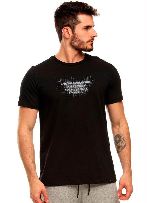 Svk Confort - Camiseta Live The Moment Preta