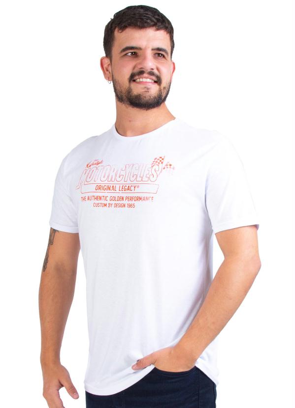 Rovitex - Camiseta Masculina Estampada Select Branco