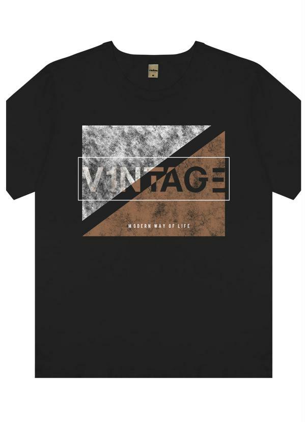 Rovitex - Camiseta Masculina Preto