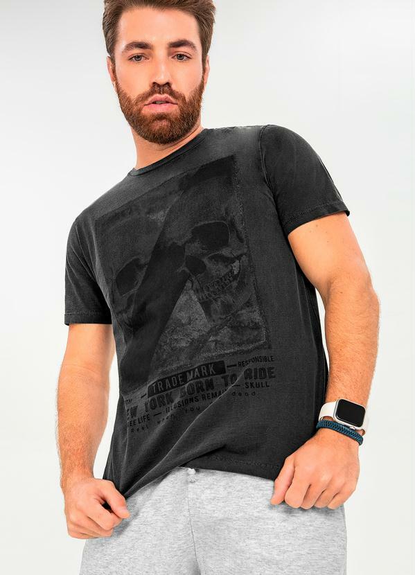 Rovitex - Camiseta Masculina Skulls Preto