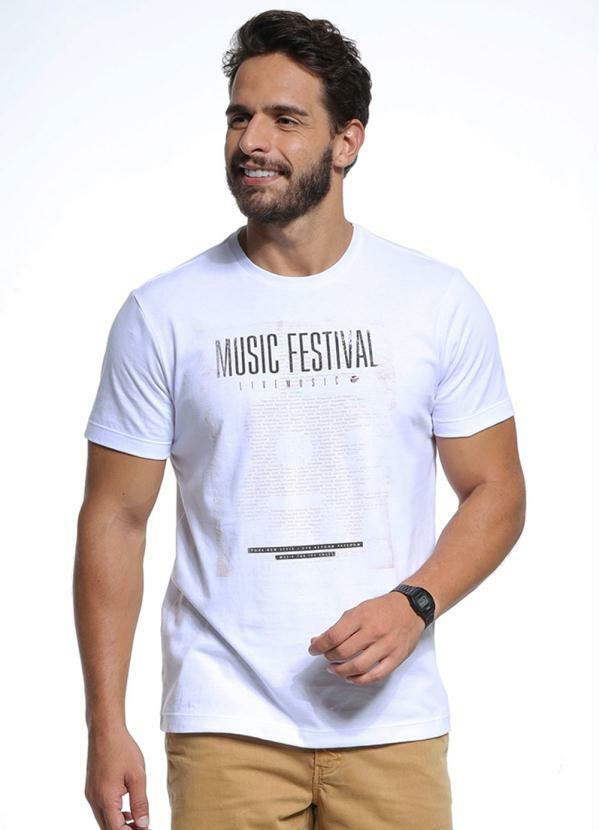 Svk Confort - Camiseta Mc Music Festival Branco