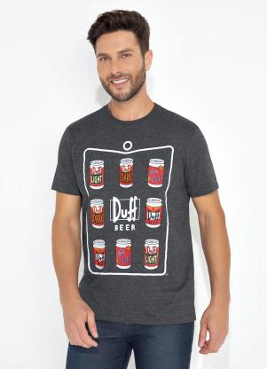 Camiseta (Mescla Cinza) com Estampa The Simpsons - THE SIMPSONS