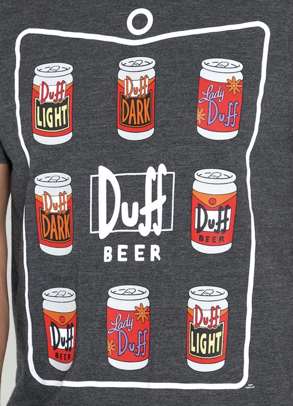 The Simpsons - Camiseta Mescla Cinza com Estampa The Simpsons 3