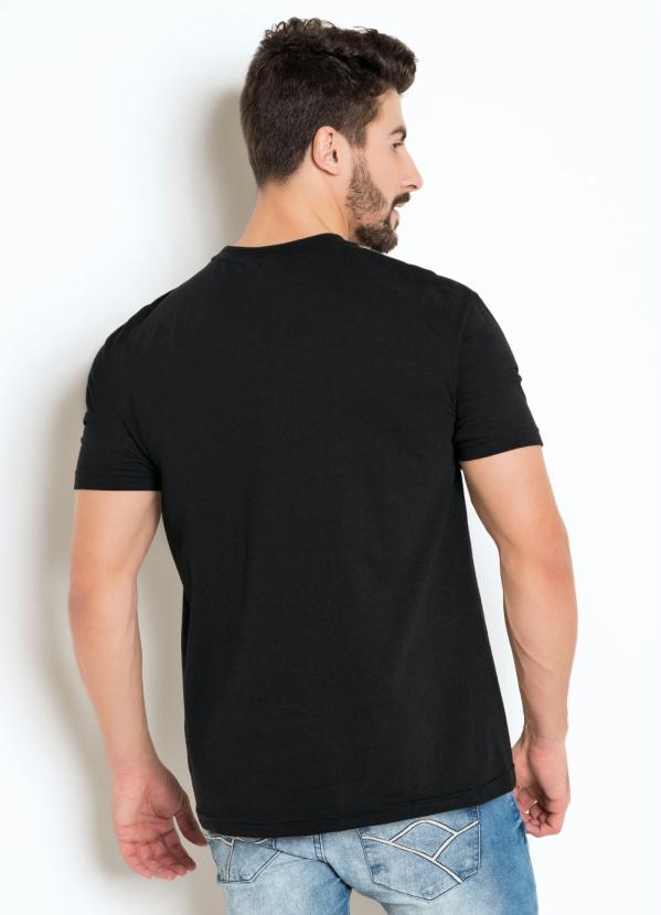 Nicoboco - Camiseta Nicoboco Estampa Folhas Preta 2