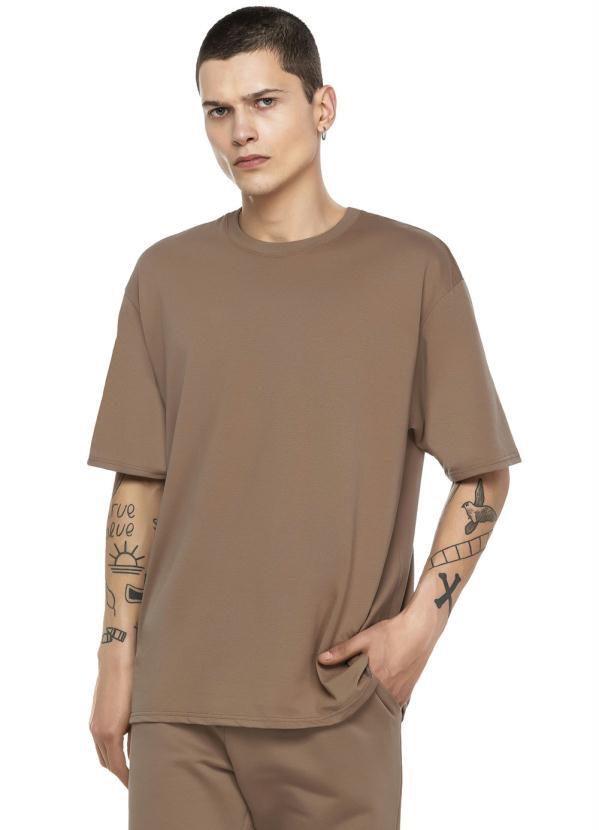 Enfim - Camiseta Taupe T-Shirt Box