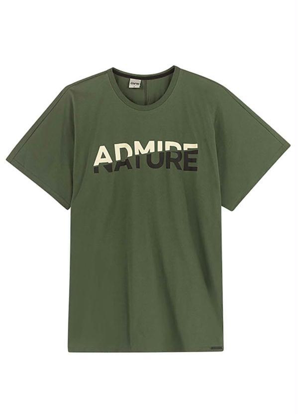Enfim - Camiseta Verde Slim Nature