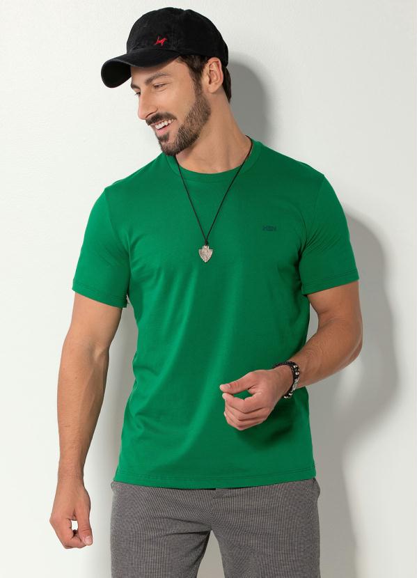 TShirt Masculina de Manga Curta Verde Habana