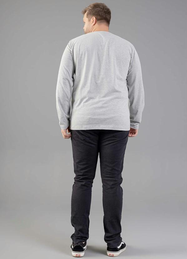 Just Basic - Camiseta Básica Manga Longa Cinza 8