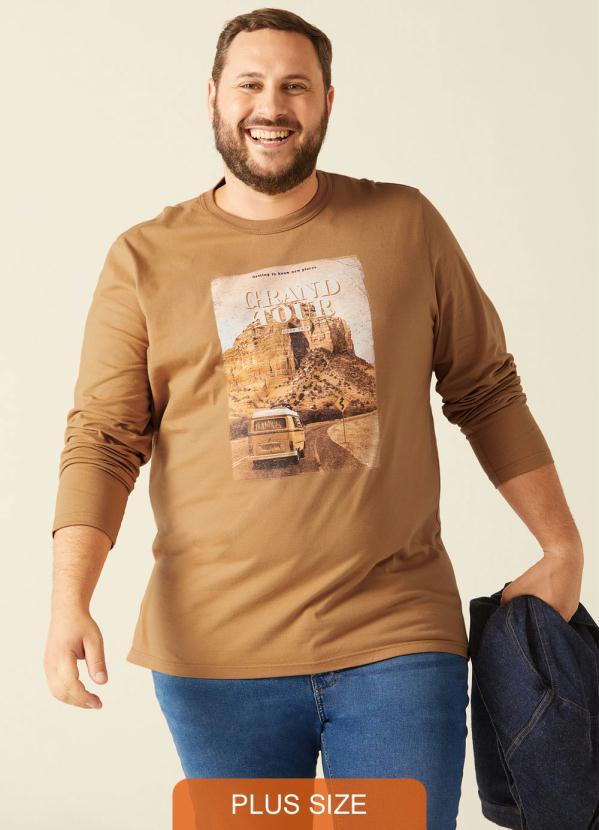 Malwee Plus - Camiseta Caramelo Tradicional Grand Tour