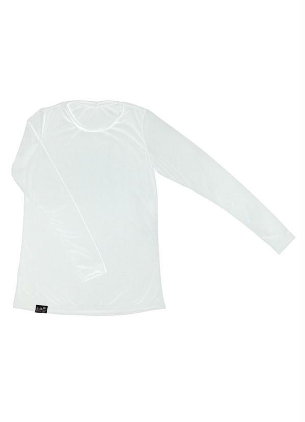 Rovitex - Camiseta Feminina Uv50 Manga Longa Branco