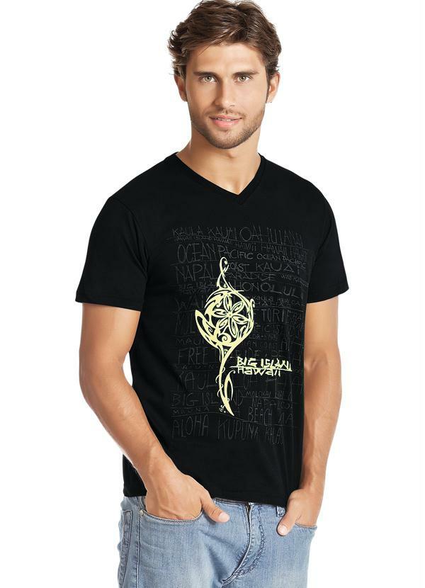 Outlet - Camiseta Gola V Masculina Preto