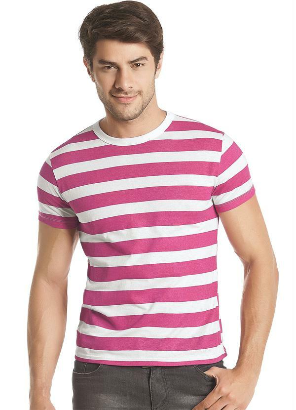 Outlet - Camiseta Listrada Masculina