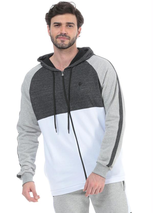 Svk Confort - Jaqueta com Recorte Cinza