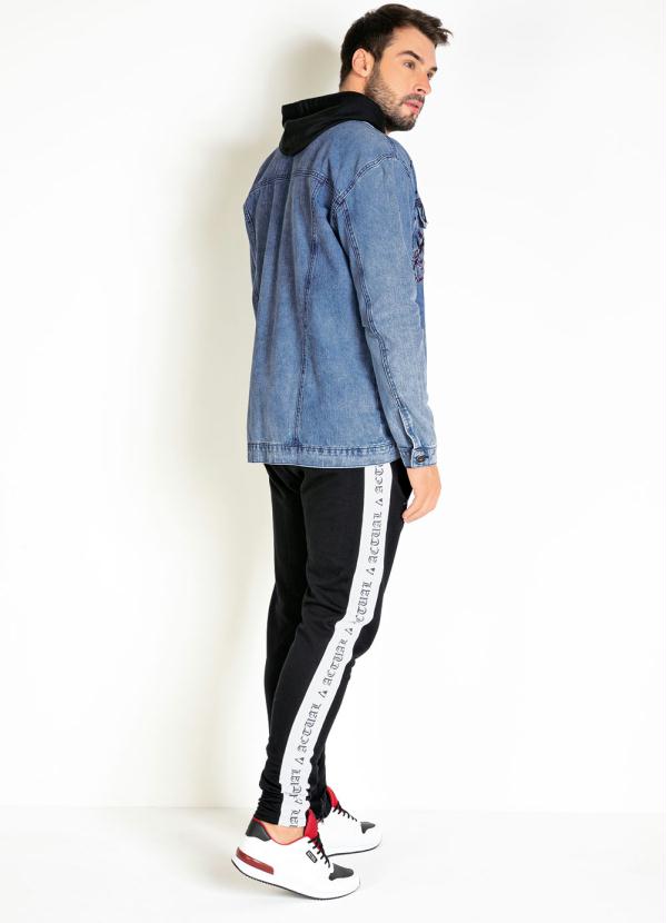 Outlet - Jaqueta Jeans Clara Estampada na Frente 4