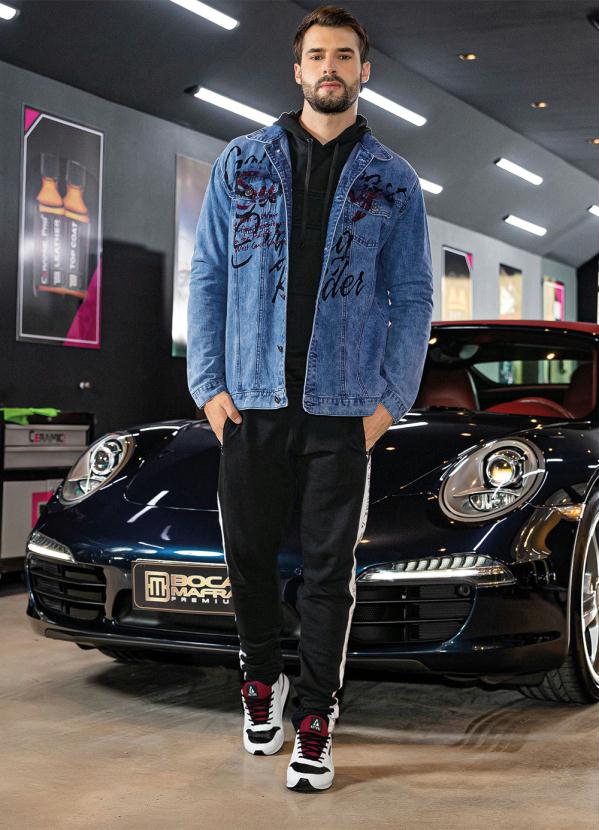 Outlet - Jaqueta Jeans Clara Estampada na Frente 5