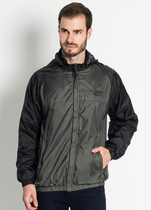 Rovitex Jaqueta Masculina de Microfibra Cinza