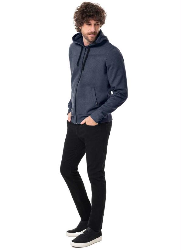 Hangar 33 - Jaqueta Moletom com Zíper Marinho 3