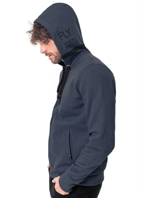 Hangar 33 - Jaqueta Moletom com Zíper Marinho 5