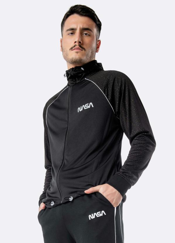 Jaqueta Preta Slim Nasa® Reflex Enfim