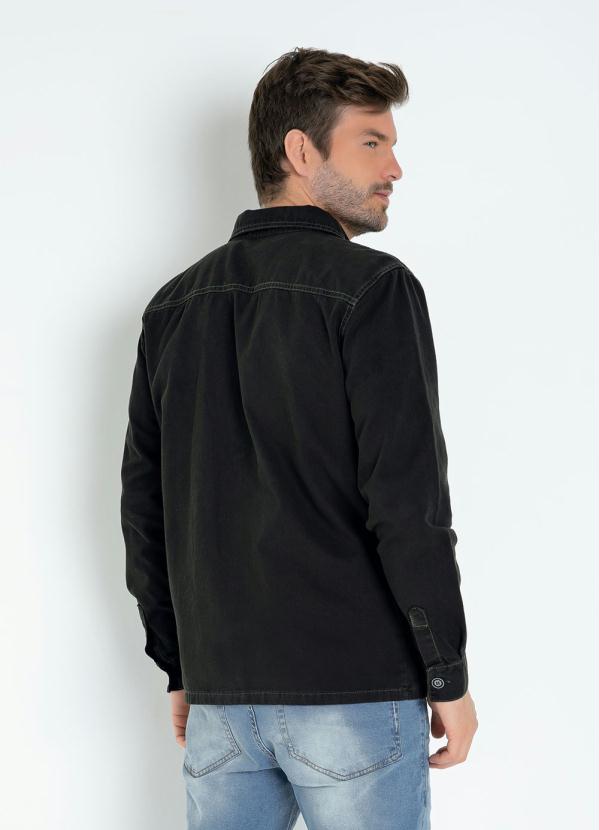 Outlet - Jaqueta Verde Militar com Botões e Bolsos 2