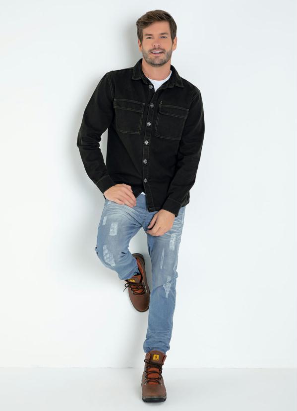 Outlet - Jaqueta Verde Militar com Botões e Bolsos 3