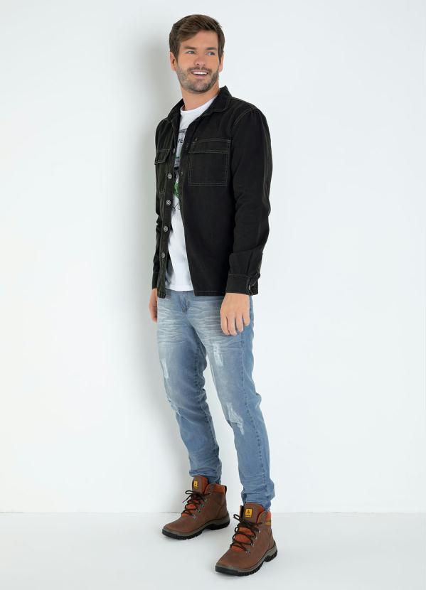 Outlet - Jaqueta Verde Militar com Botões e Bolsos 4