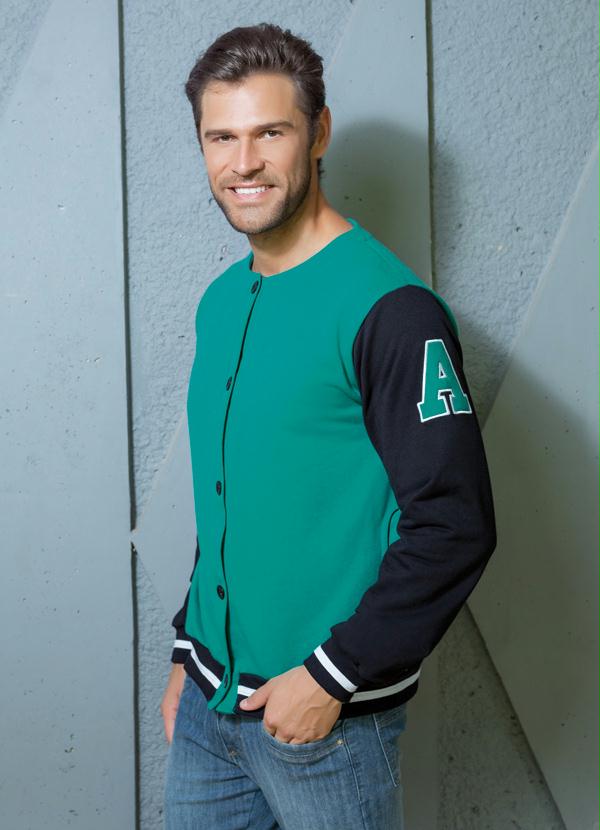 jaqueta college verde