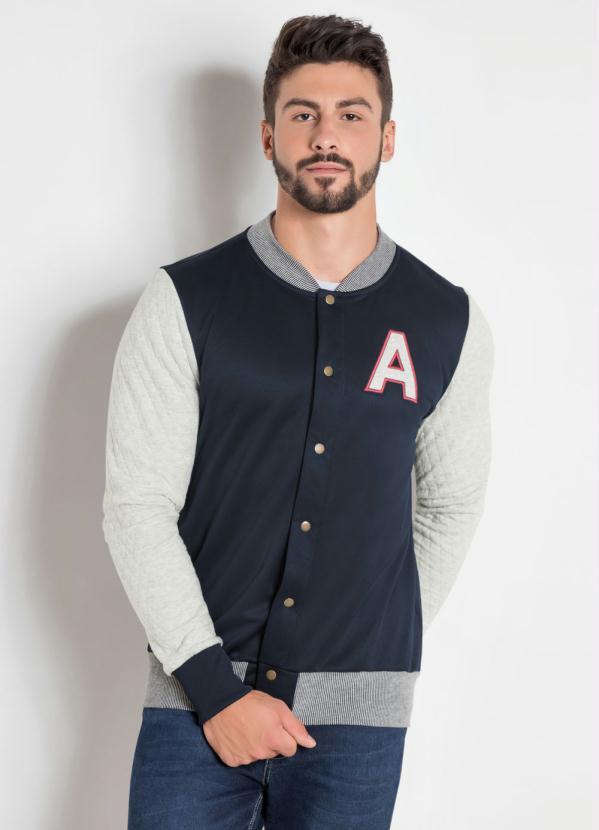 Outlet - Jaqueta Masculina Azul Marinho Actual