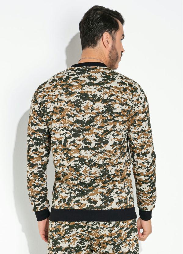 Moda Pop - Casaco Camuflada com Punho 2