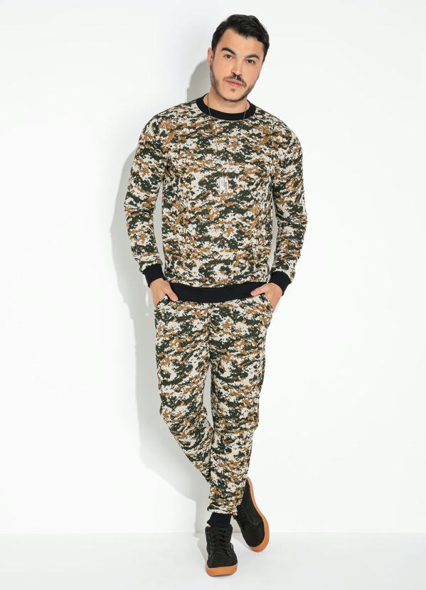 Moda Pop - Casaco Camuflada com Punho 3