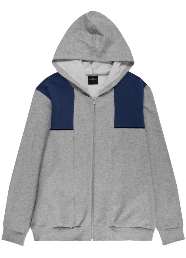 Fido Dido Jaqueta Moletom Masculino Adulto Cinza