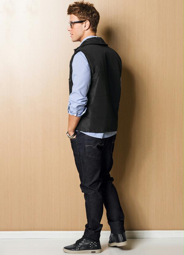 Actual - Colete Masculino Preto 5