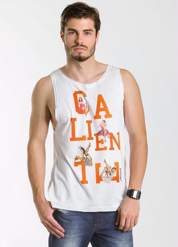 Actual - Regata Branca Estampada