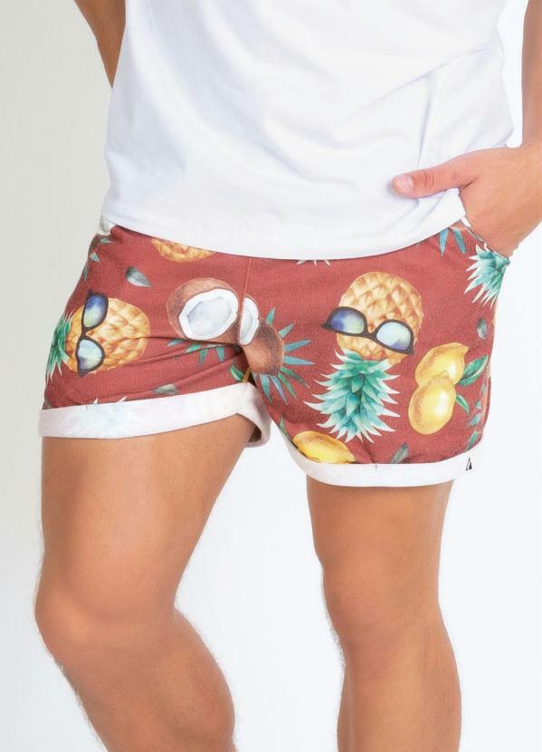 Outlet - Short Frutas com Cordão Ajustável