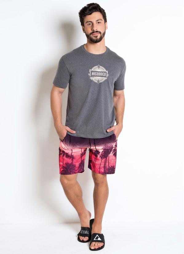 Nicoboco - Short Volley Nicoboco com Bolsos Estampado 3