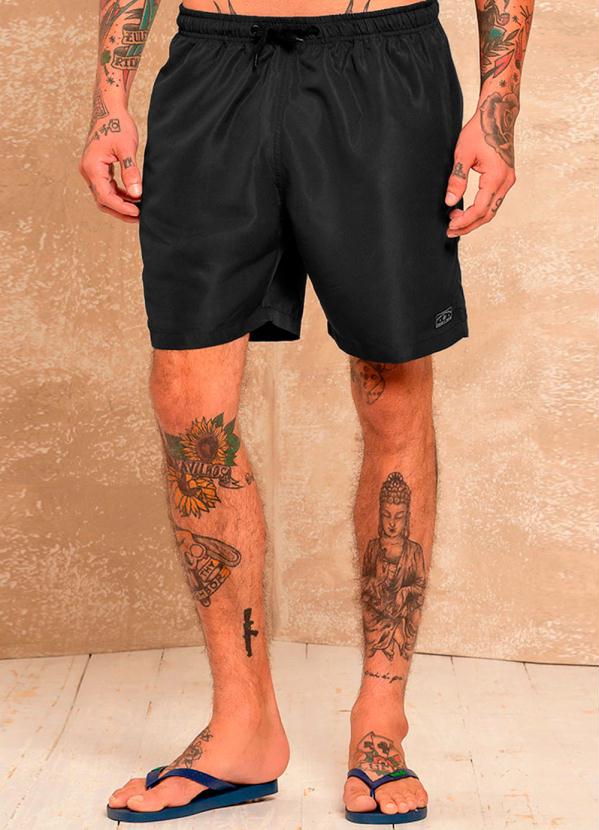 Svk Confort - Shorts Tactel Brand Preta