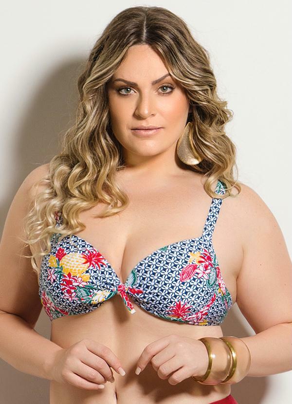 Quintess - Biquíni Busto Mix Estampas Plus Size